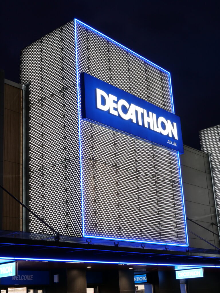 Decathlon Retail Site with Visive LED border tube